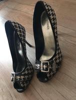 Pumps Catwalk 40 schwarz weiß kariert Bayern - Herrieden Vorschau