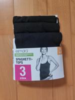 Esmara Spaghettitops schwarz 3 Stck. Neu Thüringen - Bucha Vorschau