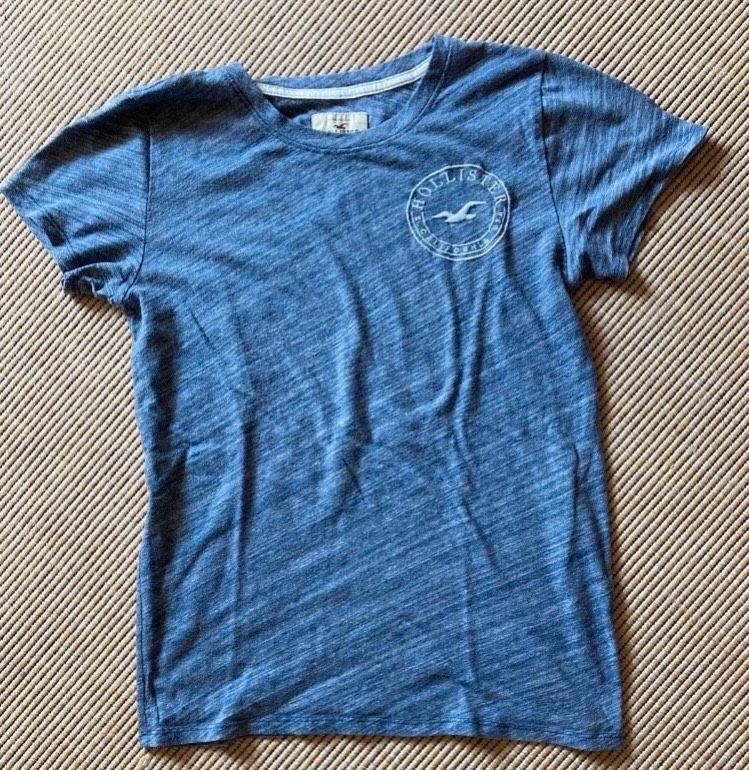 T-Shirt HOLLISTER - Gr.S - blau - gesticktes Logo in Hagen
