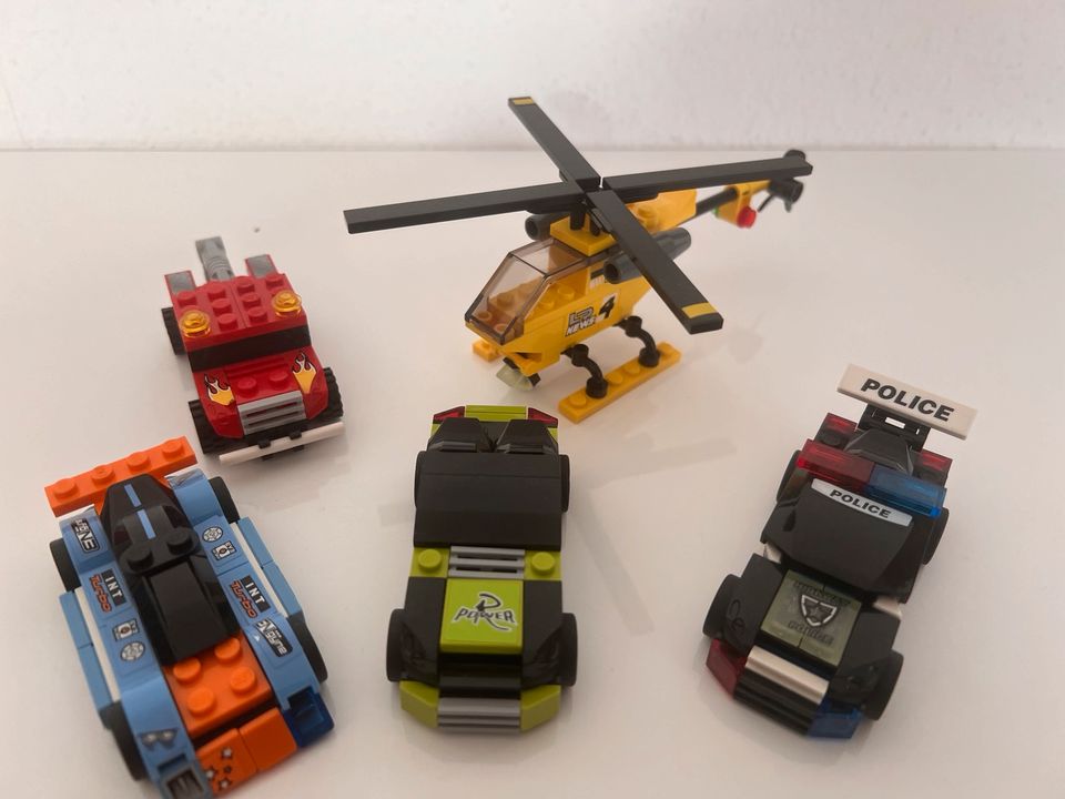 Lego Racer 8193 8195 8152 (4 Autos/ 1 Hubschrauber) in Werl