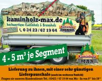 ab 4 m³ bis 35 m³ -  bis 40 Km um Halle Merseburg Petersberg Wettin Kaminholz, Brennholz, Feuerholz, Holzvergaser, Kamin, Holz, Feuer, Brenn Sachsen-Anhalt - Halle Vorschau