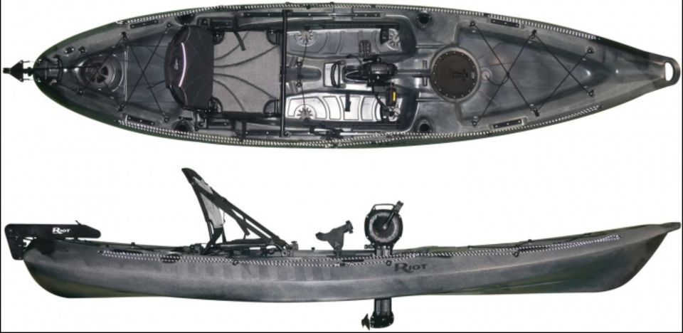 Angeln - Mako 12 Angler Impulse Drive Propellerantrieb Riot Kayak in Malchin