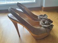 High Heels Lederschuhe Beige Gr. 38 Bayern - Freising Vorschau