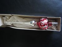 Weihnachtsbaumspitze rot/silber 25cm Sachsen-Anhalt - Weißenfels Vorschau