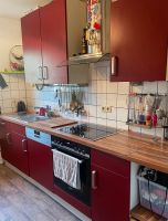 Küche rot mit Kühlschrank Niedersachsen - Wolfsburg Vorschau