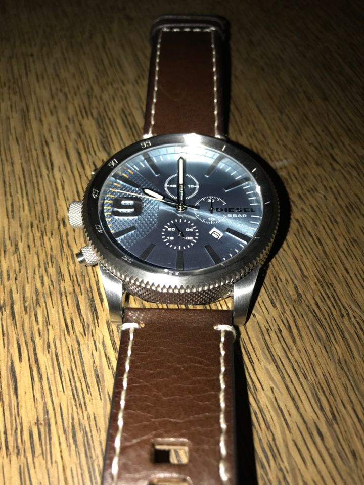 Diesel Chronograph Armbanduhr Uhr & Etui Herren Zifferblatt Blau in Berlin