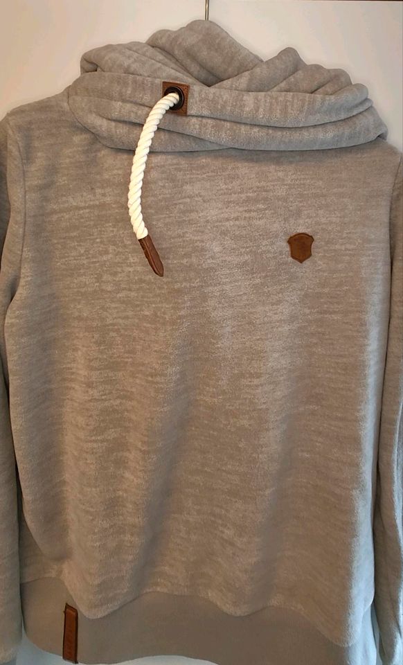 Naketano Kapuzenpullover Gr. XL Grau Fleece in Langensendelbach