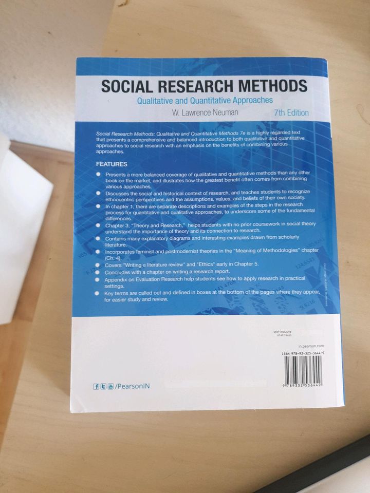 Social research methods - Qualitative and Quantitative Approaches in Hannover