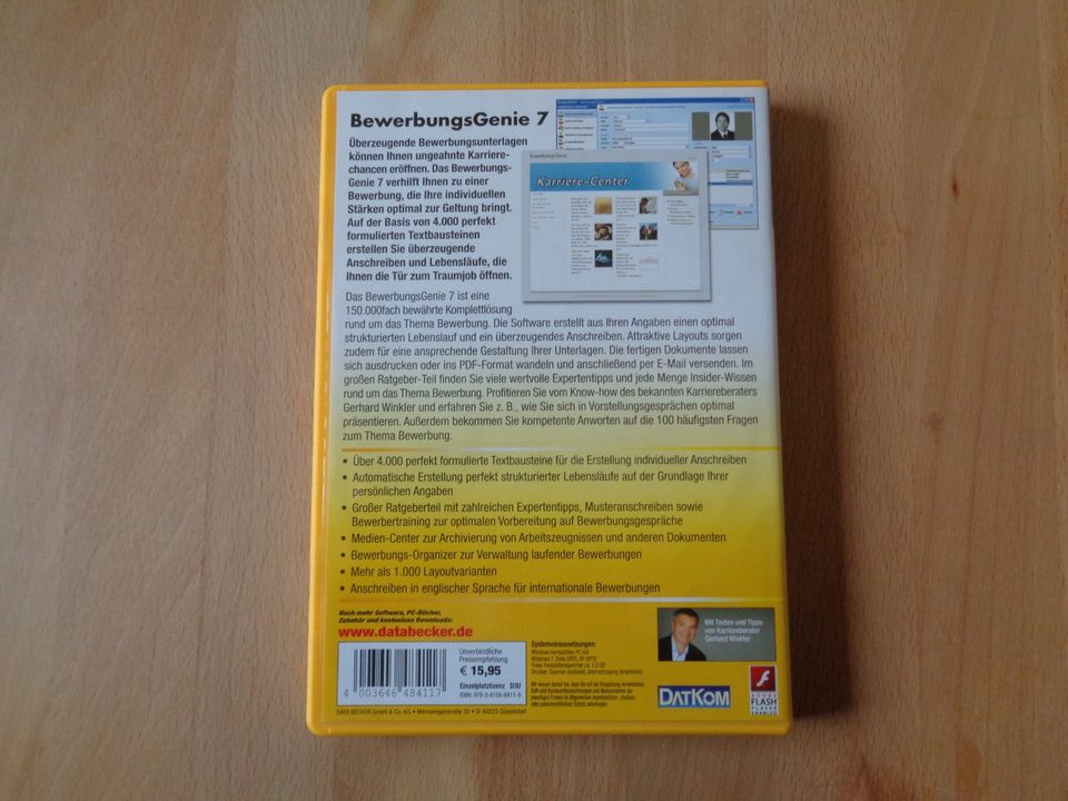 Data Becker - Bewerbungs Genie 7, 1x CD-ROM, Software in Hemdingen