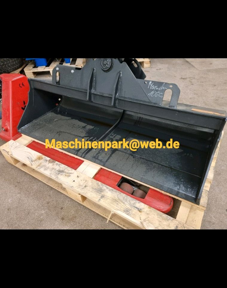 ✅️ MS01 / 120cm Hydraulische Schwenkschaufel / Grabenräumlöffel in Langenneufnach