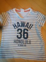 H&M Shirt Gr 80 Hawaii Honolulu Baby Sommer Ringel weiß Bayern - Priesendorf Vorschau