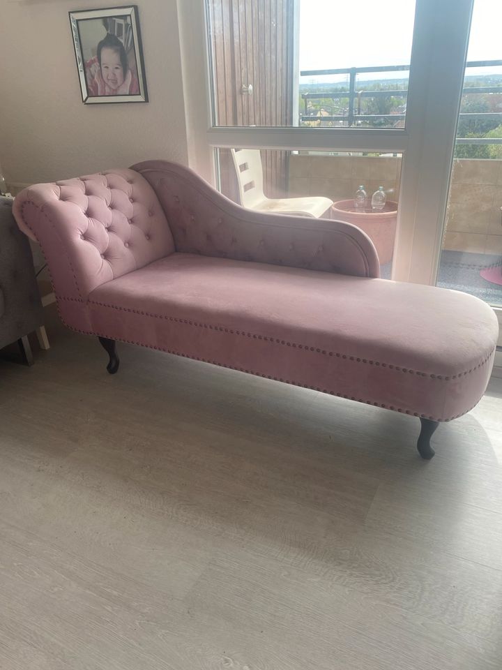 Chaiselongue Liegesitz Kanapee Sofa Sitz 170x60 cm Rosa in Köln