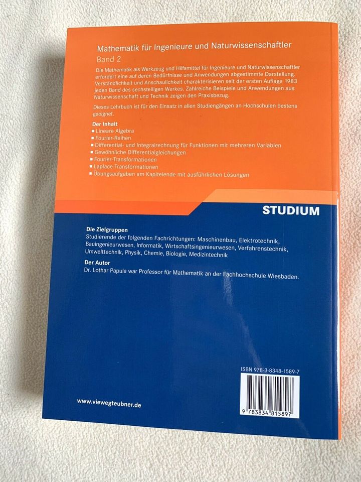 Mathematik für Ingenieure & Naturwissenschaftler Band 2, 13. Aufl in Ahnatal