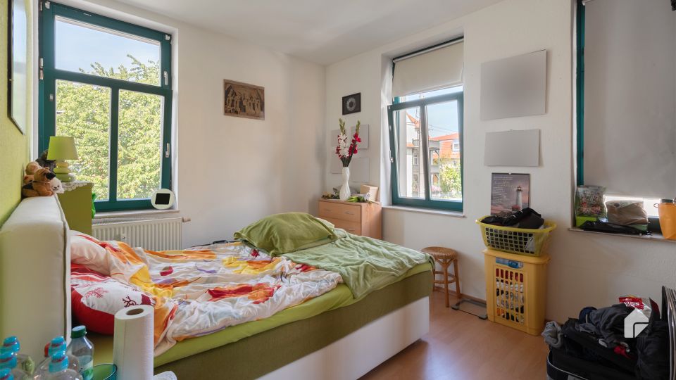 Gepflegte 2-Zimmer-Wohnung mit Balkon und Gemeinschaftsgarten in sehr beliebter Lage in Dresden