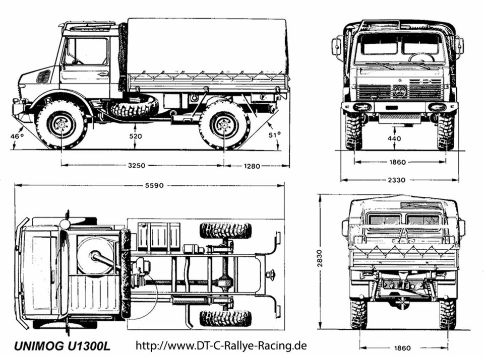 RC Unimog 435 U1300 + Expeditionskoffer Frässatz 1:10 AXIAL SCX10 in Gnoien