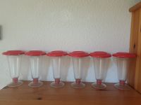 Tupperware Tafelperle 6 Eisbecher mit Deckel Eleganzia rot Desser Bremen - Vegesack Vorschau