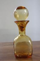Empoli Glas Karaffe Flasche mit Stopper bernstein - Italien 60er Stuttgart - Stuttgart-West Vorschau