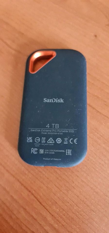 SanDisk Extreme PRO Portable SSD externe SSD 4 TB (externe Festpl in Oberhausen