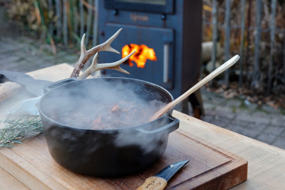 Bjoern Grizzly Premium Stehtisch - Pizzaofen Grillplatte Plancha in Stendal