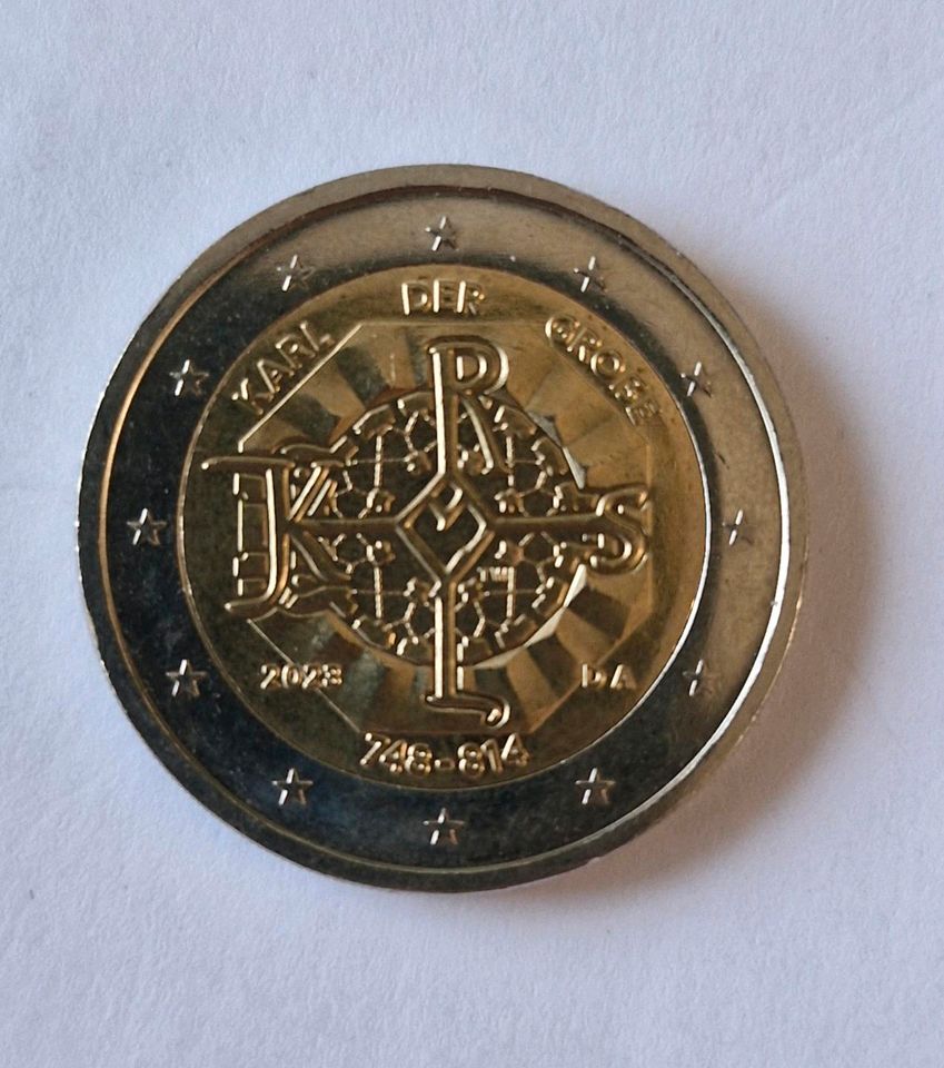 2 Euro Münze Karl der Grosse 2023 in Springe