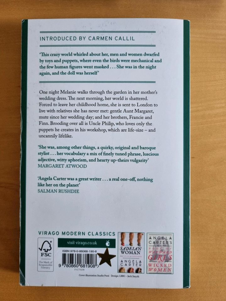 Angela Carter - The Magic Toyshop - Buch auf Englisch in München
