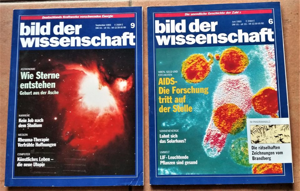 Zeitschriften Bild der Wissenschaft von 1993 - 2003 + 1x Special in Travenbrück