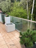 hochwertiger Gartensilber weißer Brunnen Metall Kubus Gartendeko Bayern - Coburg Vorschau