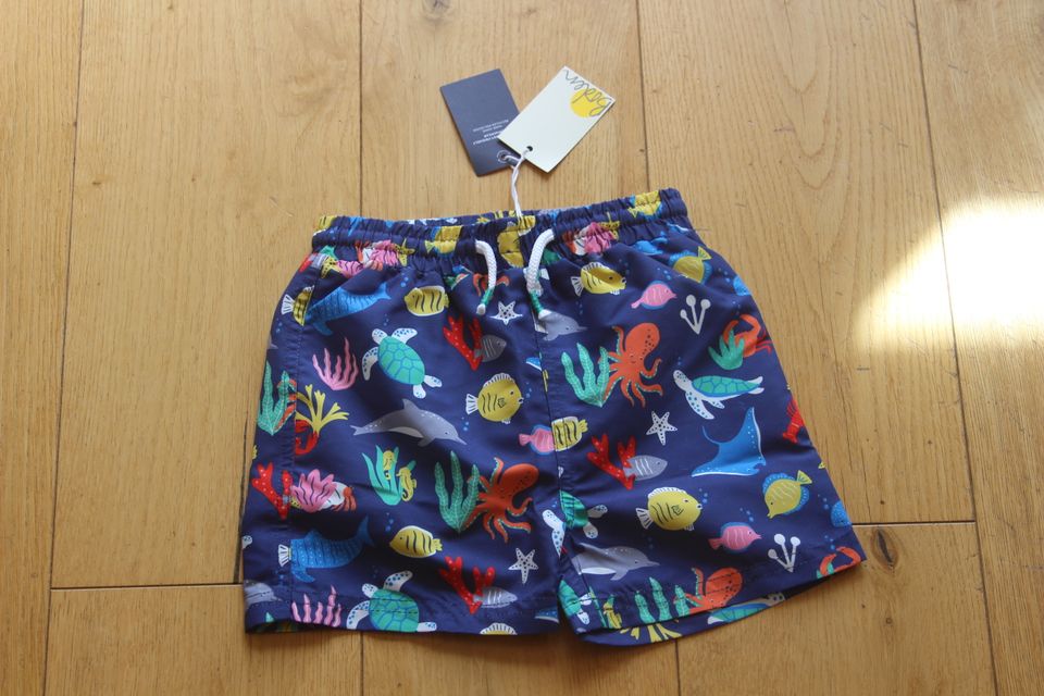 BABY BODEN mini Badehose Badeshorts blau Fische Meer Gr. 92 NEU in Lamerdingen