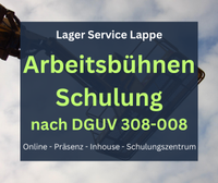 1 Tag Hubarbeitsbühnenschein E-Learning- und Präsenzseminare deutschlandweit IPAF Hubarbeitsbühnenschulung Hebebühnenschulung Hebebühnenschein Jährliche Unterweisung Scherenbühne Skyjack G25 Nordrhein-Westfalen - Witten Vorschau