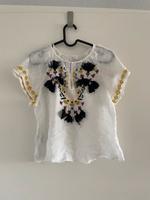 Sassyclassy top boho Baumwolle m 38 weiß Fransen Bochum - Bochum-Ost Vorschau