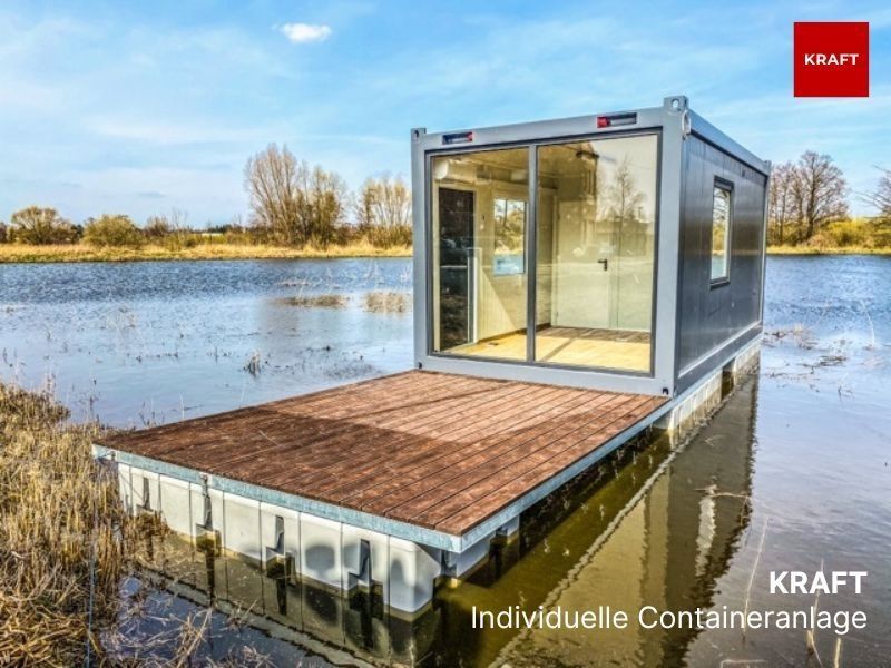 Bürocontainer Doppelcontainer mit WC / Toilette (NEU) 605x490 cm in Erlangen