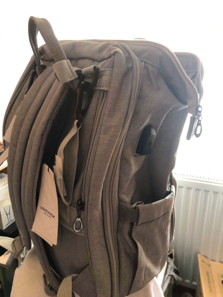 LOVEVOOK Wickeltasche Rucksack in Meckenheim