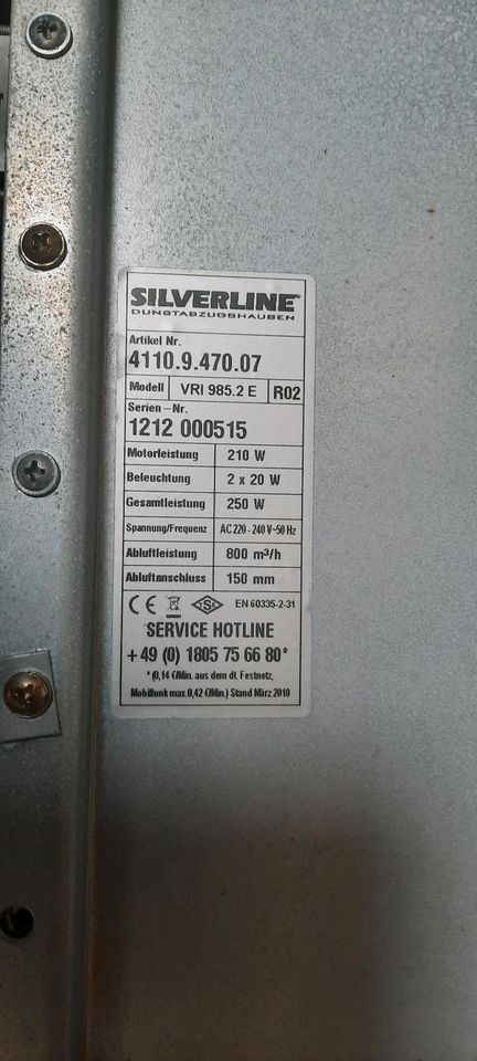 Silverline VRI 985.2E Dunstabzugshaube Inselhaube 90x66cm in Pronstorf