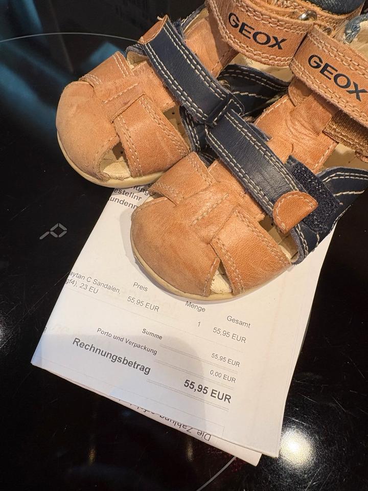 Geox Ledersandale B Kaytan B.C caramel navy cognac 23, 22 und 20 in Neusorg