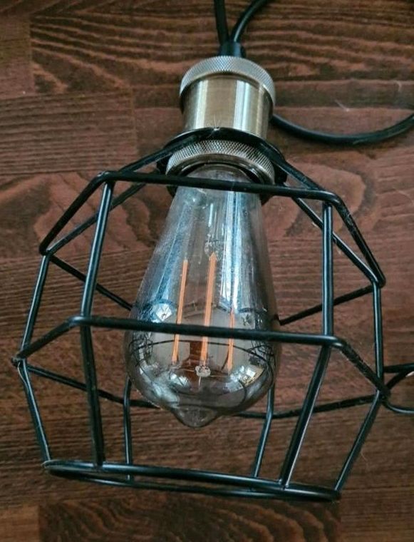 Esszimmer Lampe Deckenlampe schwarz Metall industrial in Hückelhoven
