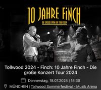 Zwei Konzerttickets - Tollwood 2024 (Finch) - München (18.07) Baden-Württemberg - Waldenbuch Vorschau