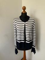 TCM Tchibo Strickjacke weiß blau gestreift Streifen Gr. 44/46 Bayern - Ingolstadt Vorschau