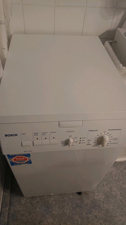 Verkaufe Bosch Waschmaschine WOL 2040 in Röttenbach (bei Erlangen)
