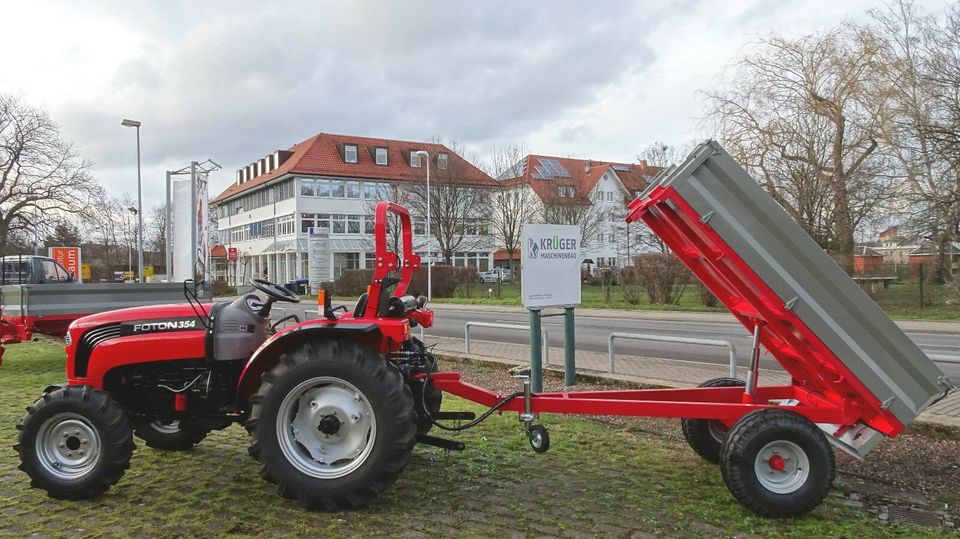 KRÜMA e-hydraulisch Kippanhänger HK1200 Anhänger Traktor ATV Quad in Waltershausen