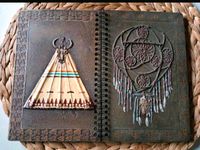 Indianisches Accessoires Notizbuch Ethno Dekoration Indian craft Nordrhein-Westfalen - Voerde (Niederrhein) Vorschau