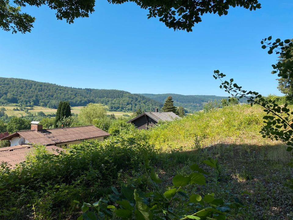 Tolle Aussichten! Großes, terrassiertes Wohngrundstück im Wochenendgebiet. Tiny Houses möglich!!! in Biebergemünd