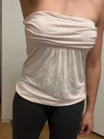 Top Shirt Bandeau trägerlos rosa altrosa M gerafft Kr. München - Aschheim Vorschau