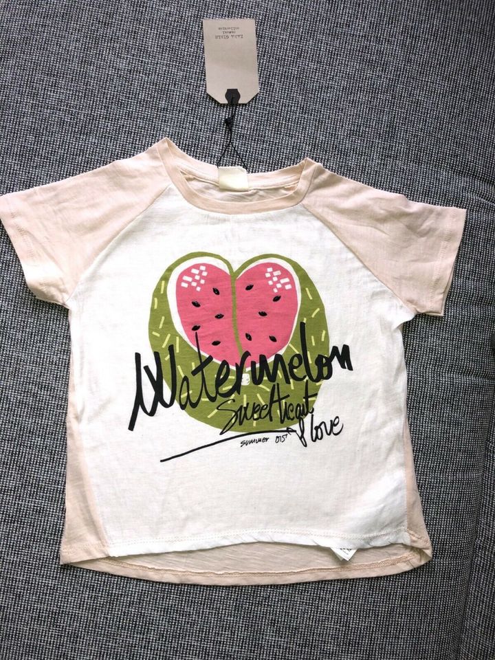 Zara süßes T-Shirt rosa Wassermelone in 116 in Glonn