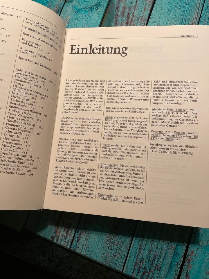Menü Das große Kochbuch Hannelore Blohn1986 Klassiker Standard in Centrum