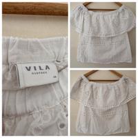 Sommerbluse/Top Gr. 34 von Vila, weiß, neuwertig Berlin - Reinickendorf Vorschau