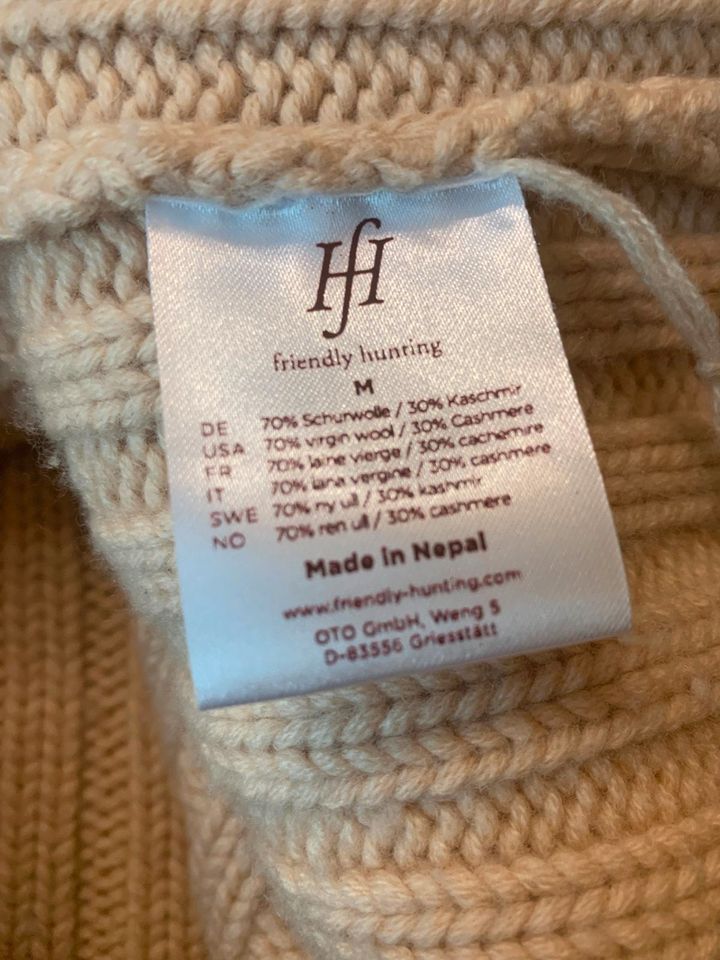 Friendly Hunting Damen Pullover Schurwolle/Cashmere, beige, M in Hamburg