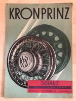 SELTENES KRONPRINZ Felgen Prospekt & Nachtrag Preisliste 1936 Nürnberg (Mittelfr) - Mitte Vorschau