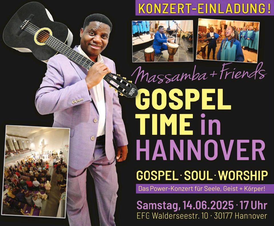 Freikarten Gospelkonzert 14.06. Hannover Massamba zu verschenken in