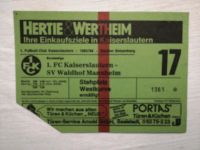 Alte Eintrittskarte Kaiserslautern Waldhof Mannheim V. 83/84 Rheinland-Pfalz - Haßloch Vorschau