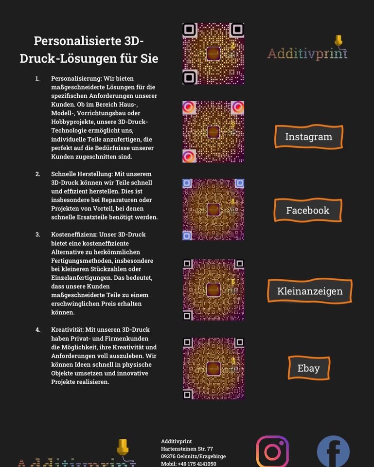 Ich suche spannende und interessante Aufträge für den 3D-Druck in Oelsnitz/Erzgeb.